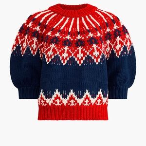 Altuzarra NWOT MARTY SWEATER Navy Fairisle